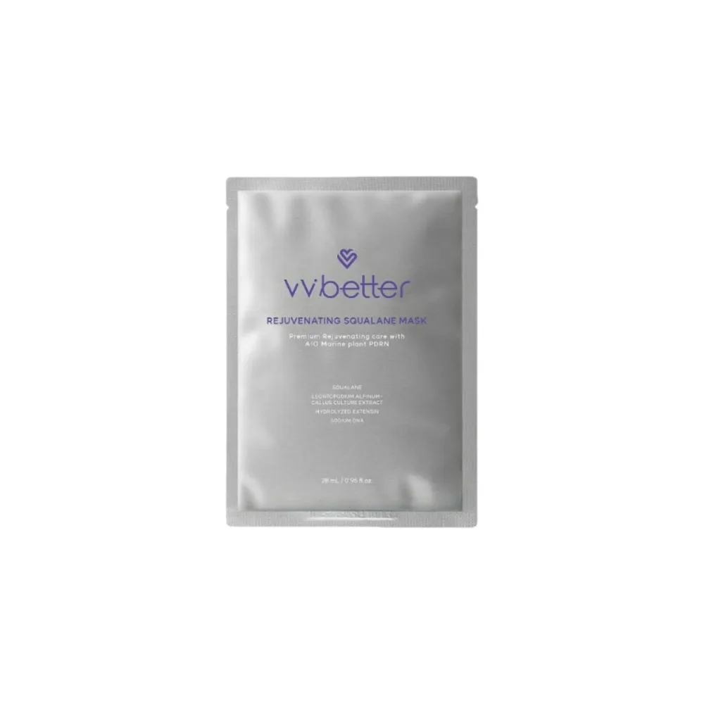 [VVBETTER] Тканевая маска для лица восстанавливающая со скваланом REJUVENATING SQUALANE MASK, 28 мл БК