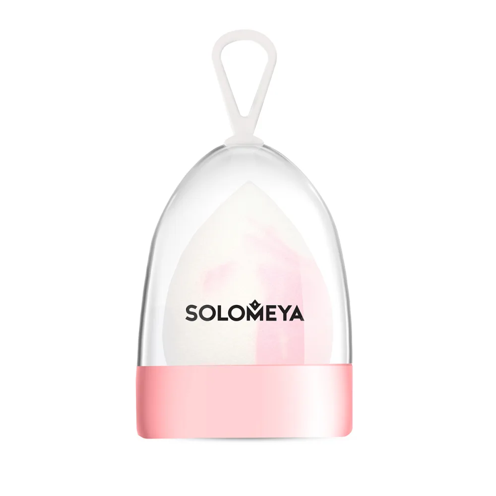 [SOLOMEYA] Спонж для макияжа двусторонний Капля Drop Double-ended blending sponge, 1 шт
