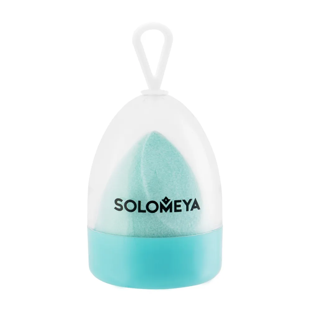 [SOLOMEYA] Спонж для макияжа вельветовый Тиффани Microfiber Velvet Sponge Tiffany, 1 шт БК
