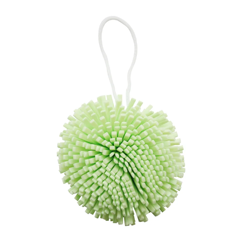 [SOLOMEYA] Мочалка-спонж для тела Зеленая Bath Sponge Green, 1 шт