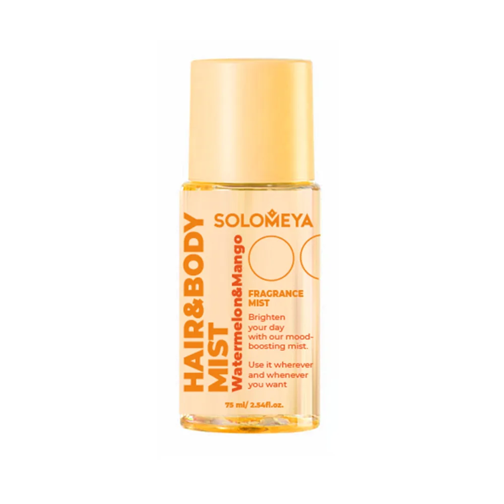 [SOLOMEYA] Мист для волос и тела парфюмированный Арбуз и Манго Hair&body Fragrance mist Watermelon&Mango, 75 мл