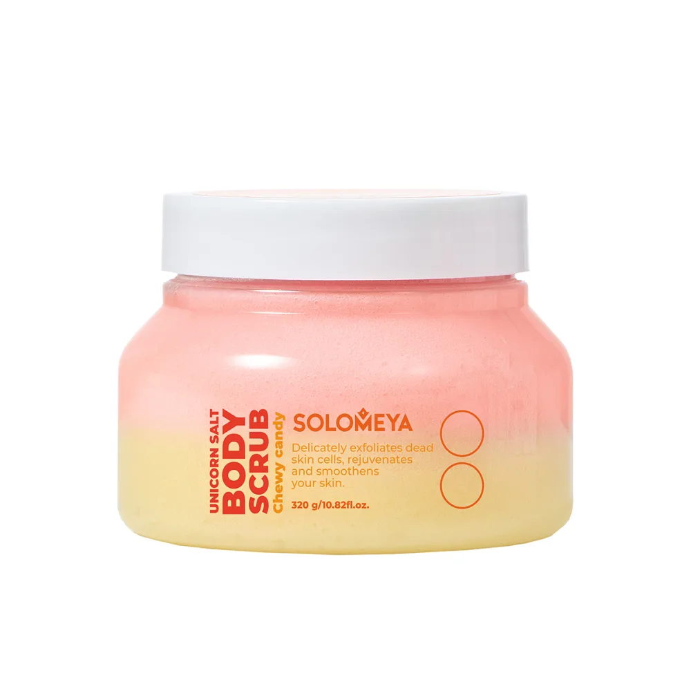 [SOLOMEYA] Скраб для тела солевой Мармелад Unicorn salt body scrub Chewy candy, 320 гр