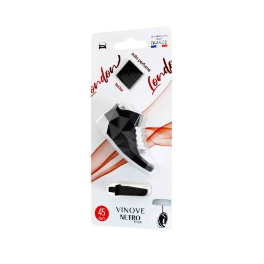[MR&MRS FRAGRANCE] Ароматизатор для автомобиля/VINOVE NETROshoe/чёрный/ LONDON/ ЛОНДОН