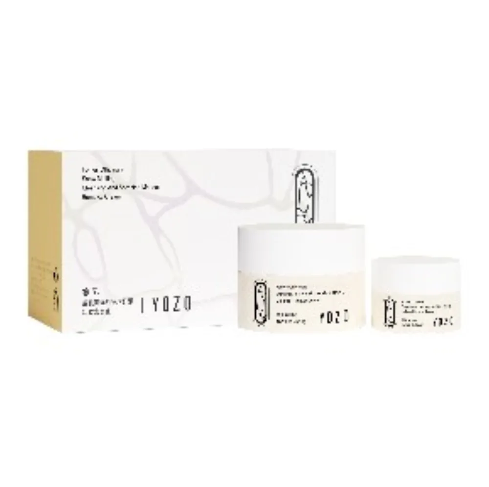 [YOZO] НАБОР Гидрофильный бальзам тремелла, глубокое очищение / Fomes Officinalis Snow Melting Cleansing And Soothing MakeupRemover Cream,80гр+30г БК