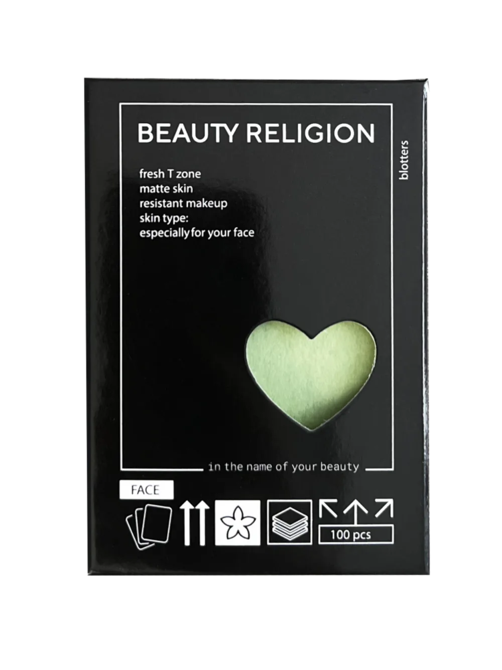 [BEAUTY RELIGION] Салфетки для лица матирующие  Blotters sheet, 100 шт*1 уп