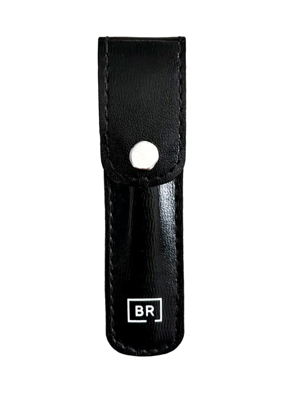 [BEAUTY RELIGION] Пинцет скошенный в чехле ЧЁРНЫЙ Bevel-edged tweezers in carrying case black, 1 шт*уп