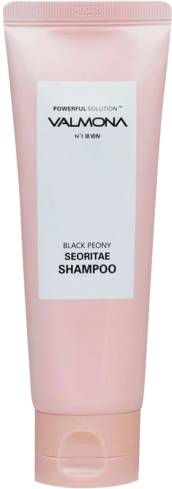 [VALMONA] Шампунь для волос ЧЕРНЫЙ ПИОН/БОБЫ Powerful Solution Black Peony Seoritae Shampoo, 100 мл