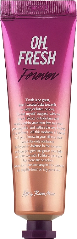 [Kiss by Rosemine] Крем для рук ЦВЕТОЧНЫЙ АРОМАТ ИРИСА Fragrance Hand Cream - Oh, Fresh Forever, 30 мл