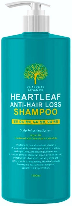 [Char Char] Шампунь для волос против выпадения Argan Oil Heartleaf Anti-Hair Loss Shampoo,1500 мл