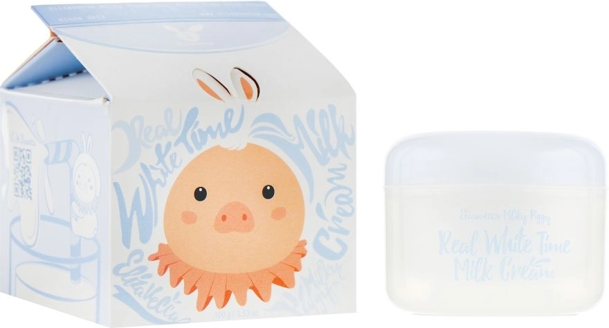 [Elizavecca] Крем для лица ОСВЕТЛЯЮЩИЙ/КОЗЬЕ МОЛОКО Real White Time Milk Cream, 100 гр
