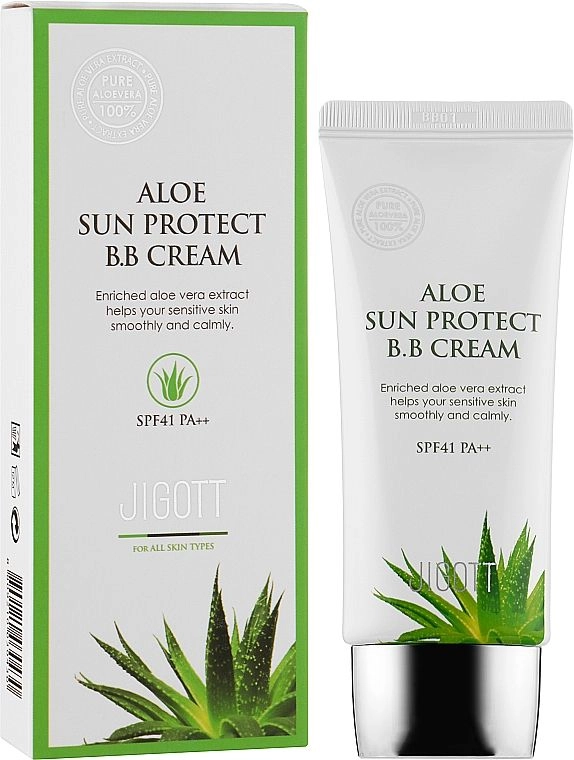 [JIGOTT] Тональный крем для лица ALOE SUN PROTECT B.B CREAM SPF41 PA++, 50 мл