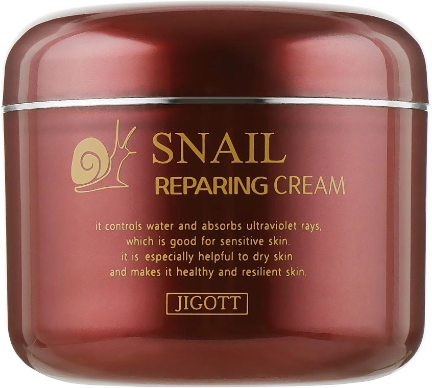 [JIGOTT] Крем для лица МУЦИН УЛИТКИ SNAIL Reparing Cream, 100 мл