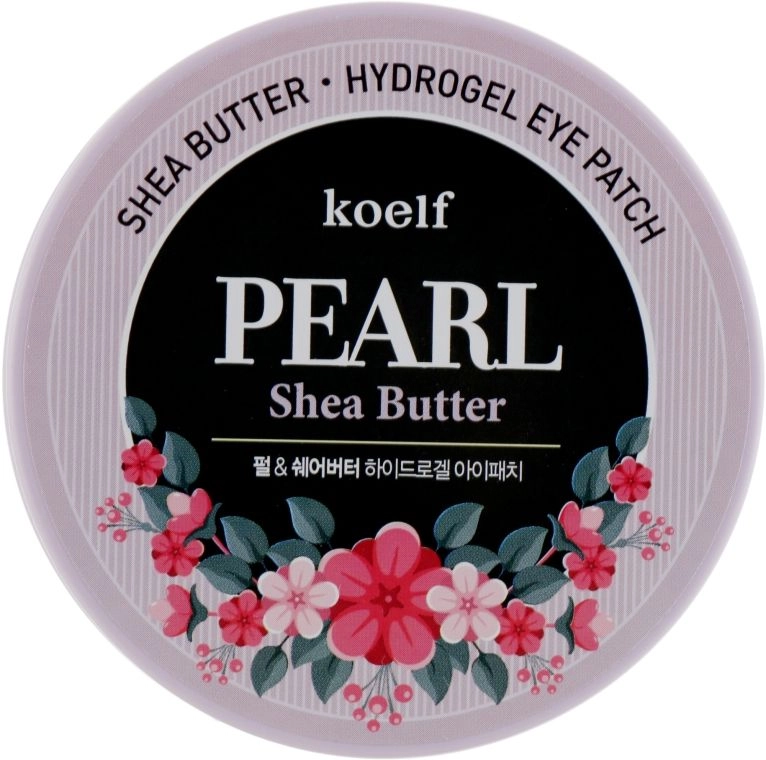 [KOELF] Гидрогелевые патчи для глаз ЖЕМЧУГ/МАСЛО ШИ Shea Butter Hydrogel Eye Patch, 60 шт