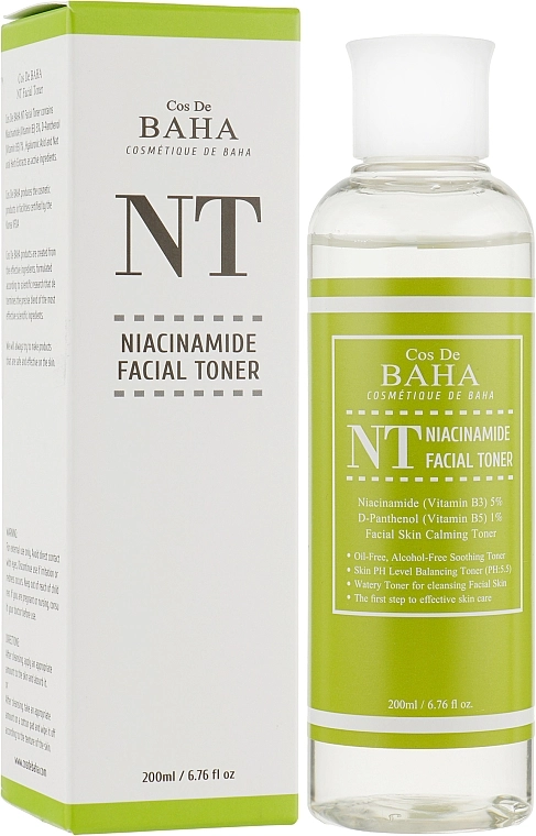 [COS DE BAHA] Тонер для проблемной кожи с ниацинамидом Niacinamide Toner (NT), 200 мл