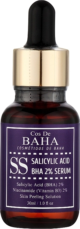 [COS DE BAHA] Сыворотка кислотная для проблемной кожи Salicylic Acid 2% Exfoliant Serum (SS), 30 мл