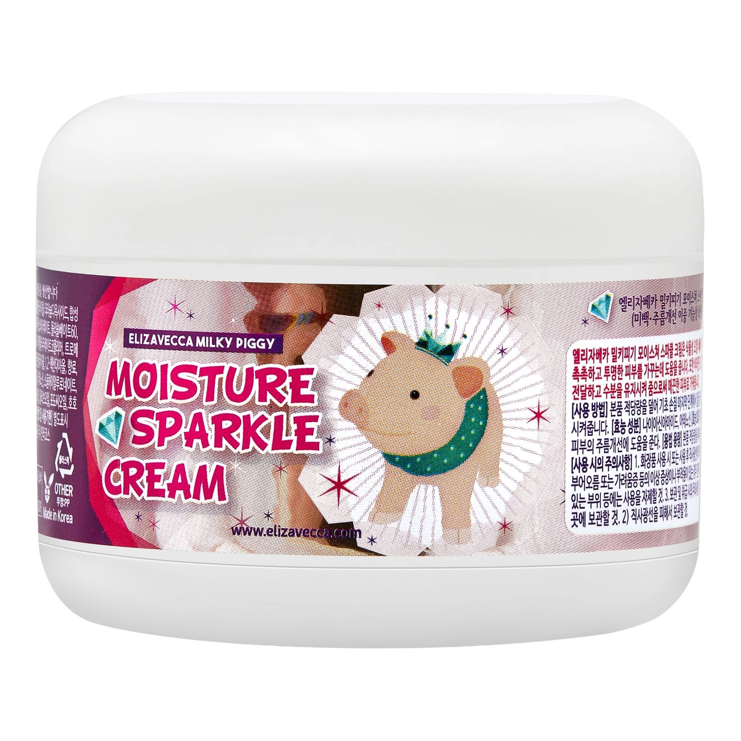 [Elizavecca] Крем для лица УВЛАЖНЕНИЕ/СИЯНИЕ Moisture Sparkle Cream, 100 гр