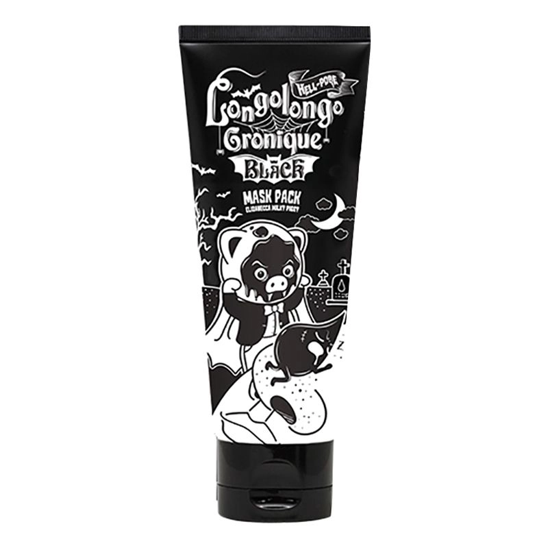 [Elizavecca] Маска-пленка для лица ДРЕВЕСНЫЙ УГОЛЬ Hell-pore longolongo gronique black mask pack, 100 мл