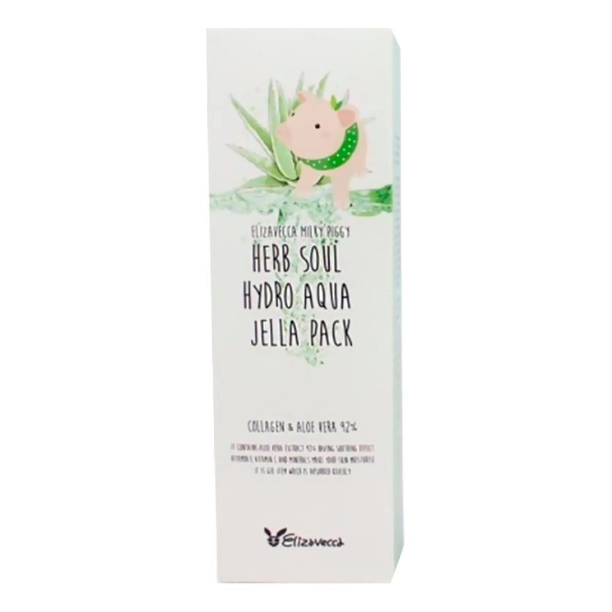 [Elizavecca] Маска для лица УВЛАЖНЕНИЕ/АЛОЭ Milky Piggy Herb Soul Hydro Aqua Jella Pack, 250 мл
