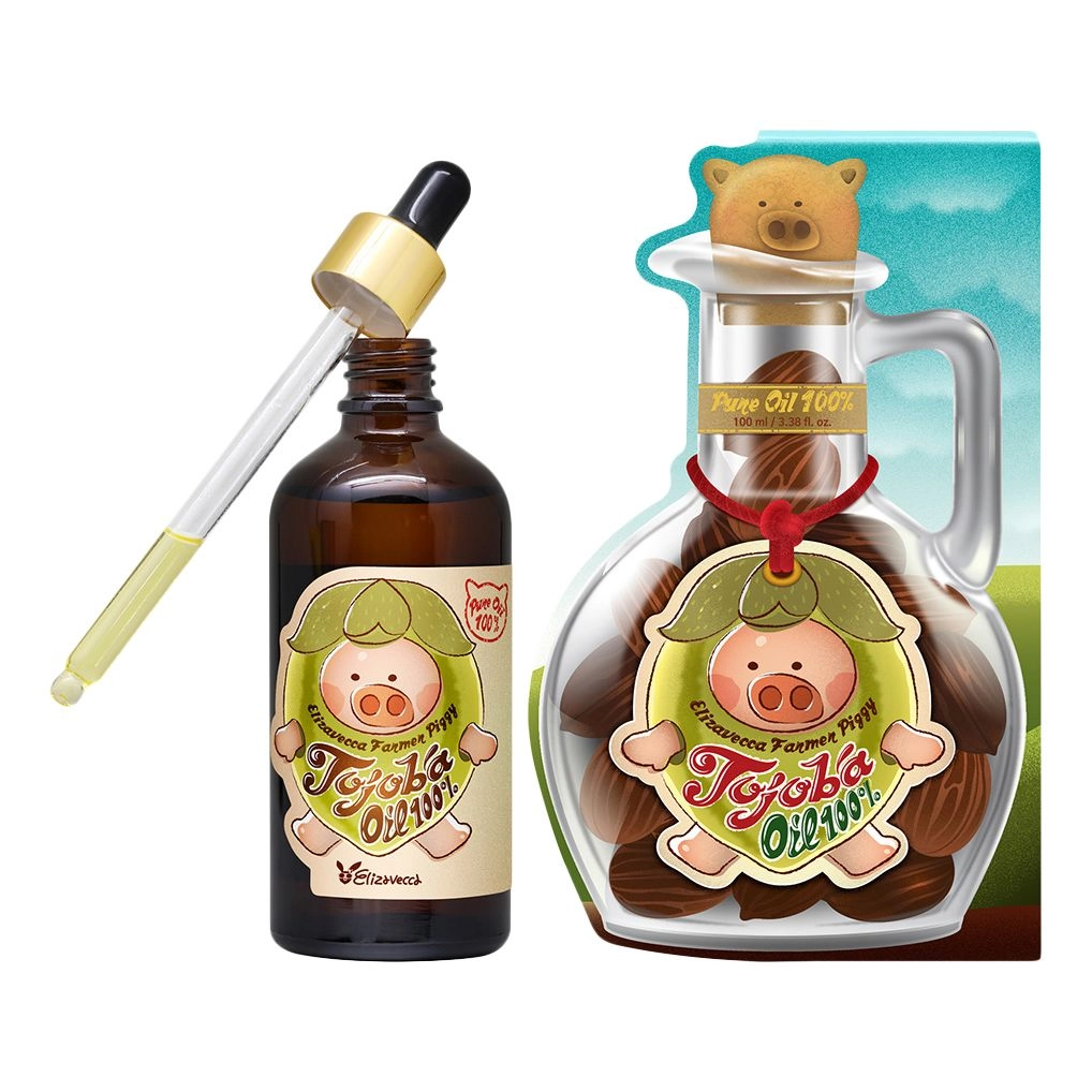 [Elizavecca] Масло для кожи Farmer Piggy Jojoba Oil 100%, 100 мл