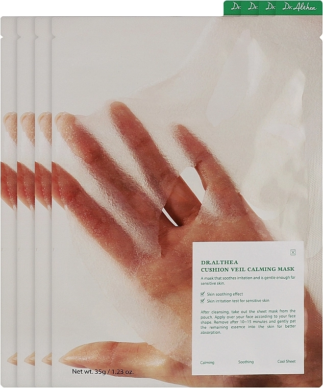 [DR. ALTHEA] Тканевая маска для лица Cushion Veil Calming Mask,4 шт*35 гр