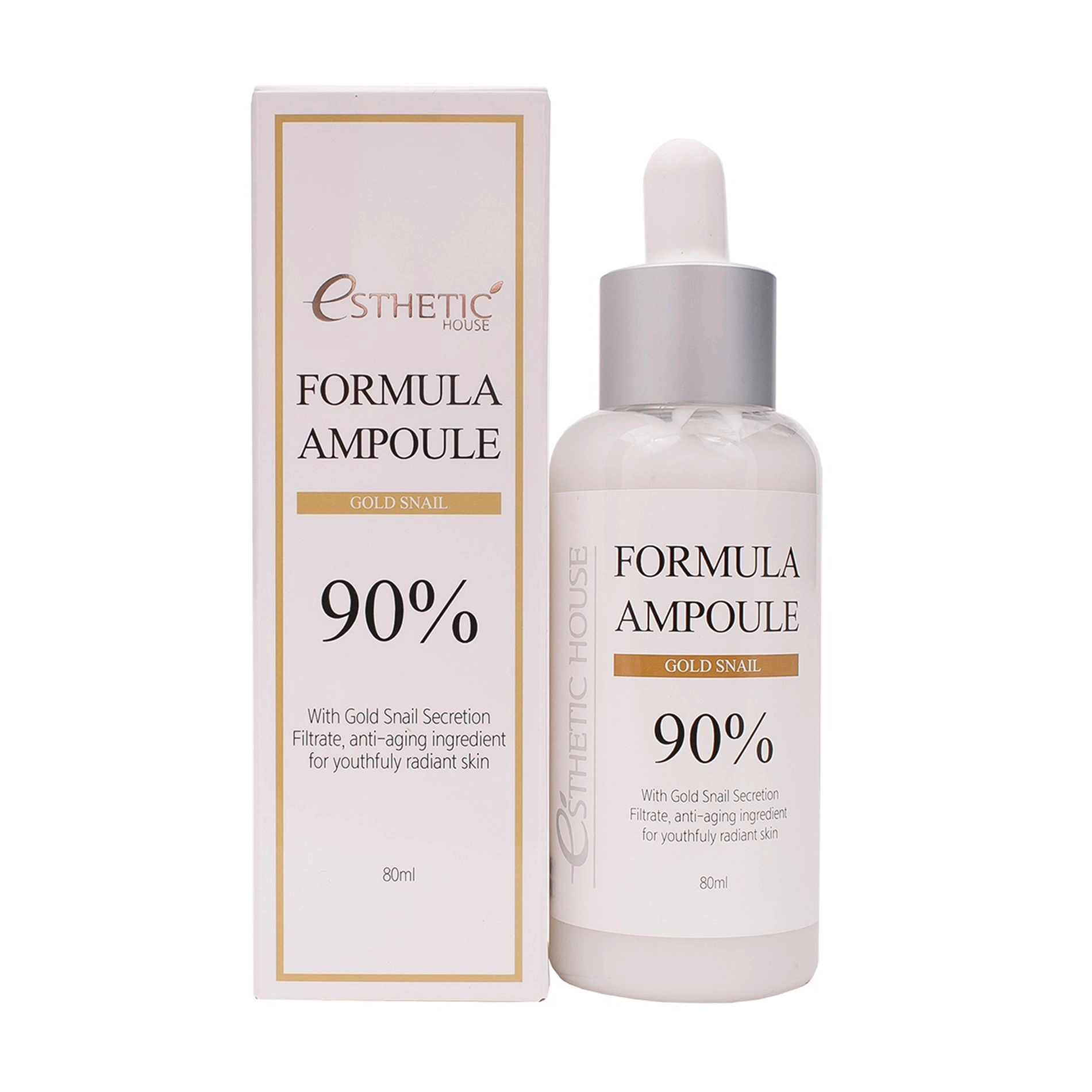 [ESTHETIC HOUSE] Сыворотка для лица ЗОЛОТО/УЛИТКА Formula Ampoule Gold Snail, 80 мл