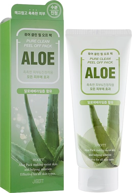 [JIGOTT] Пилинг-маска для лица АЛОЭ ALOE Pure Clean Peel Off Pack, 180 мл