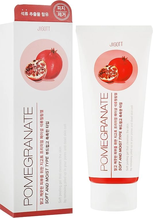 [JIGOTT] Гель-пилинг для лица ГРАНАТ Premium Facial POMEGRANATE Peeling Gel, 180 мл