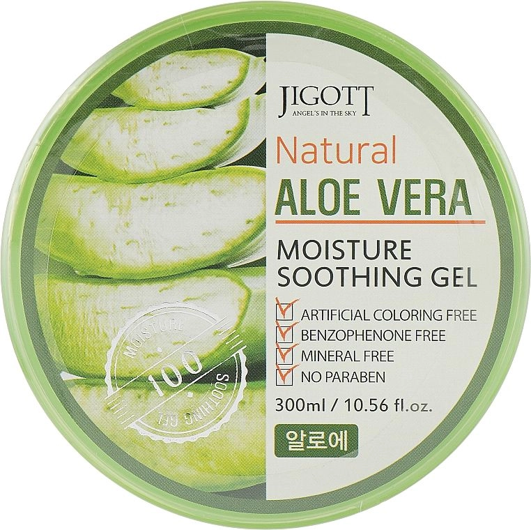 [JIGOTT] Универсальный гель для кожи АЛОЭ Natural ALOE VERA Moisture Soothing Gel, 300 мл
