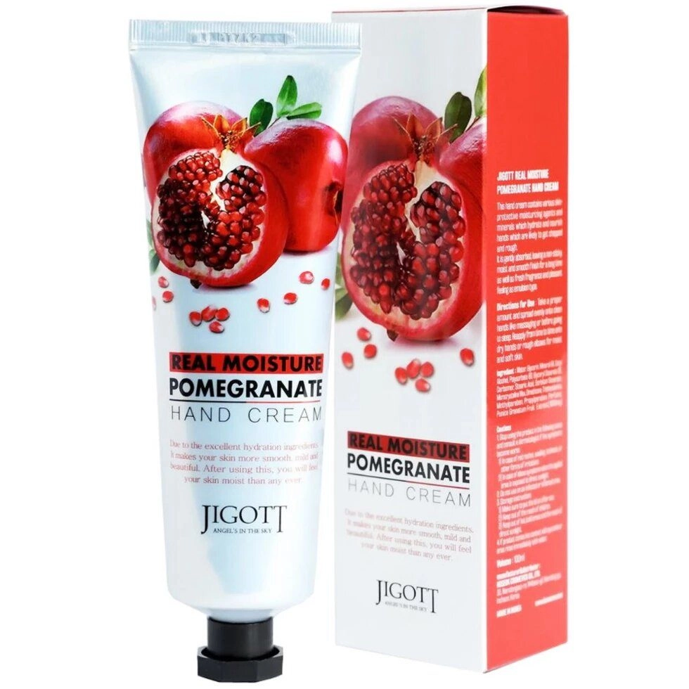 [JIGOTT] Крем для рук ГРАНАТ Real Moisture POMEGRANATE Hand Cream, 100 мл