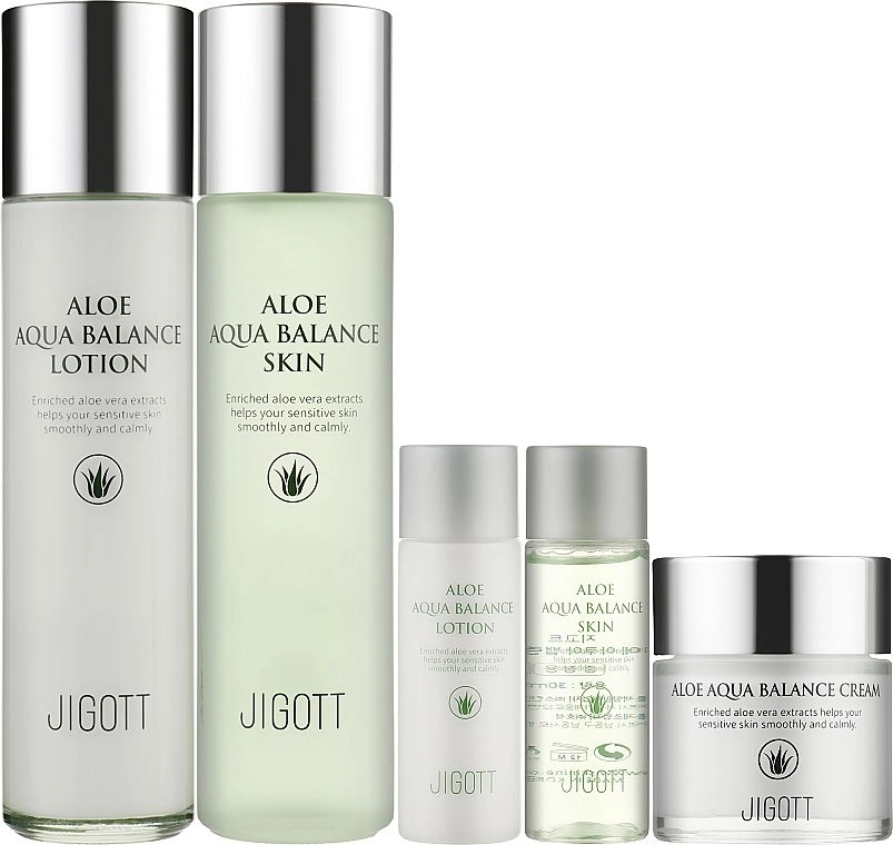 [JIGOTT] АЛОЭ ВЕРА/НАБОР для ухода за лицом ALOE AQUA BALANCE SKIN CARE 3SET
