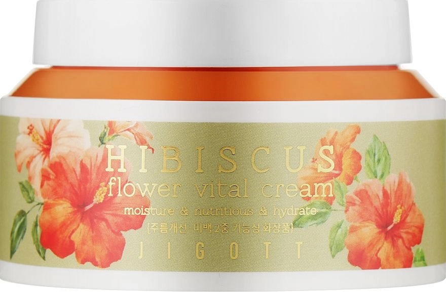 [JIGOTT] Крем для лица ГИБИСКУС HIBISCUS Flower Vital Cream, 100 мл