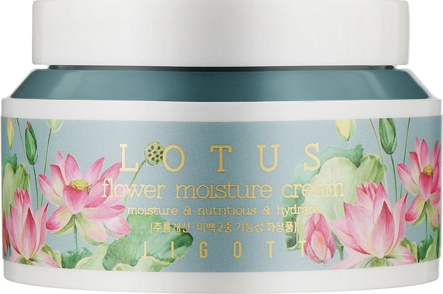 [JIGOTT] Крем для лица ЛОТОС LOTUS Flower Moisture Cream, 100 мл