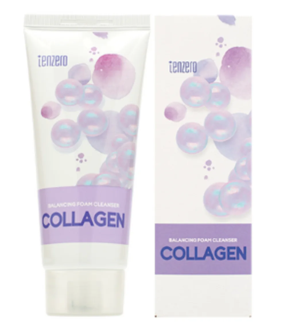 [TENZERO] Пенка для умывания увлажняющая с коллагеном BALANCING FOAM CLEANSER - COLLAGEN, 100 мл