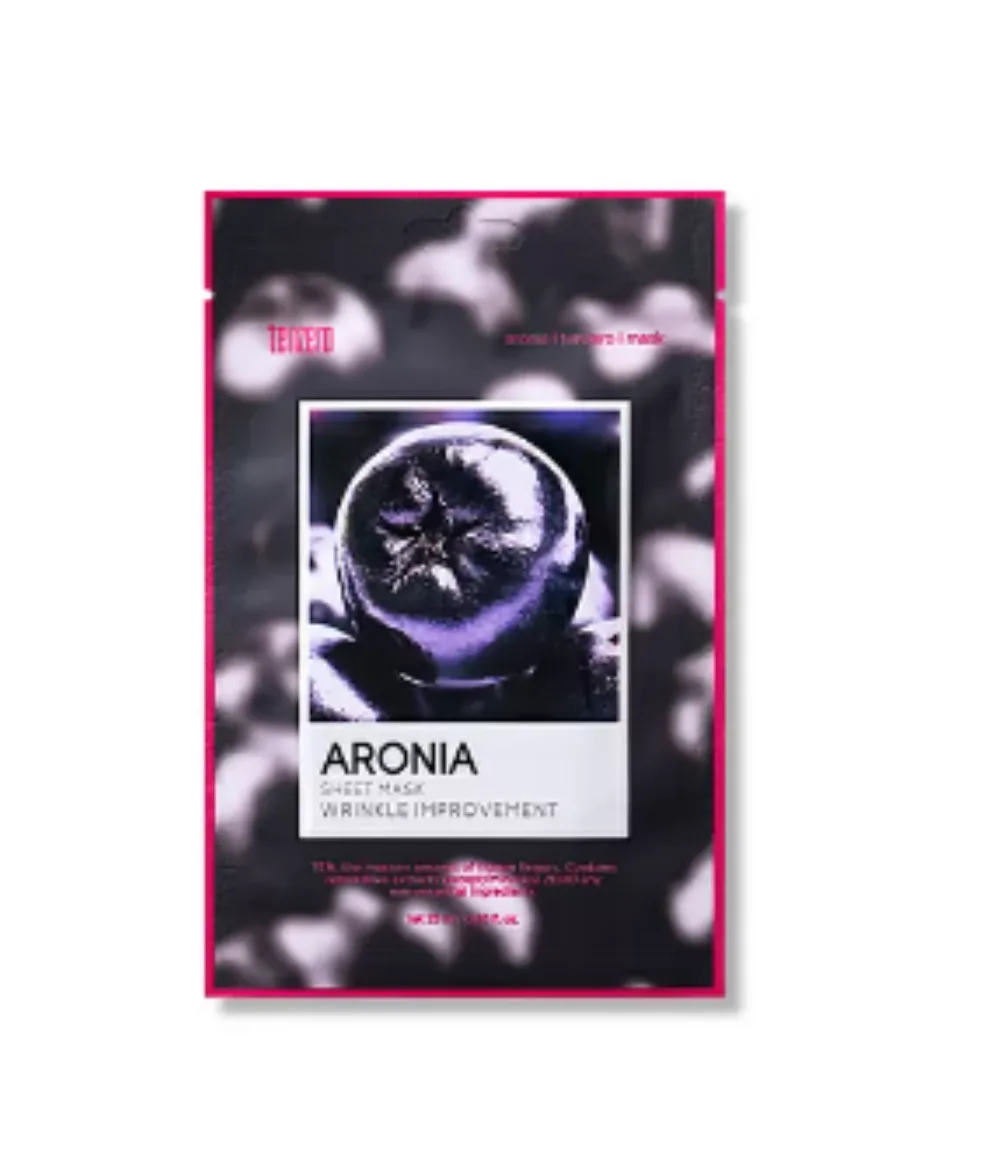 [TENZERO] Тканевая маска для лица омолаживающая с аронией ARONIA SHEET MASK, 25 мл*10 шт