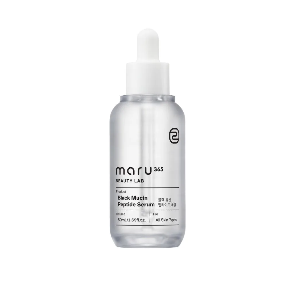 [MARU365 BeautyLab] Сыворотка для лица омолаживающая с комплексом пептидов и черным муцином Black Mucin Peptide Serum, 50 мл БК