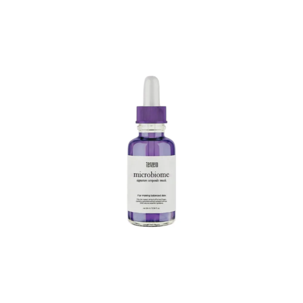 [TENZERO] ШТУКА Тканевая маска для лица балансирующая с пробиотиками SIGNATURE AMPOULE MASK MICROBIOME, 28 мл*10 шт БК